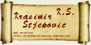 Krasimir Stjepović vizit kartica